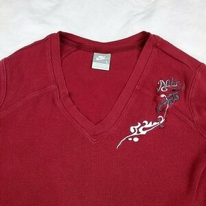 Nike Thermal Womens V-Neck Long Sleeved Shirt